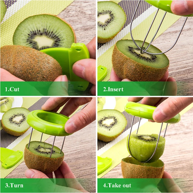 Kiwi Cutter Kitchen Detachable Creative Fruit Peeler Salad Cooking Tools Lemon Peeling Gadgets Kitchen Gadgets and Accessories