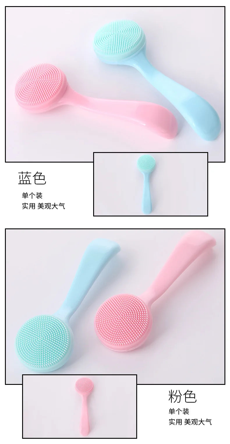 Soft Silicone Face Cleaning Brush Remove Makeup Blackhead Remover Portable Beauty Tools Facial Cleansing Brushes Beauty