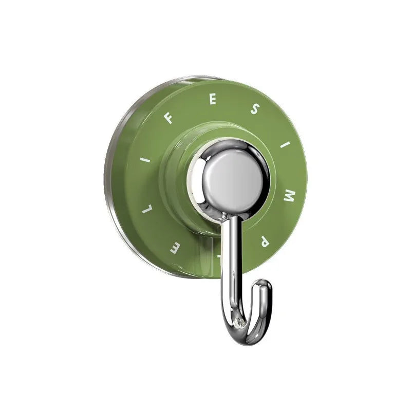 Bathroom Accessories Waterproof Rotating Suction Hooks for Bathroom Kitchen Strong Adhesive Wall Organize