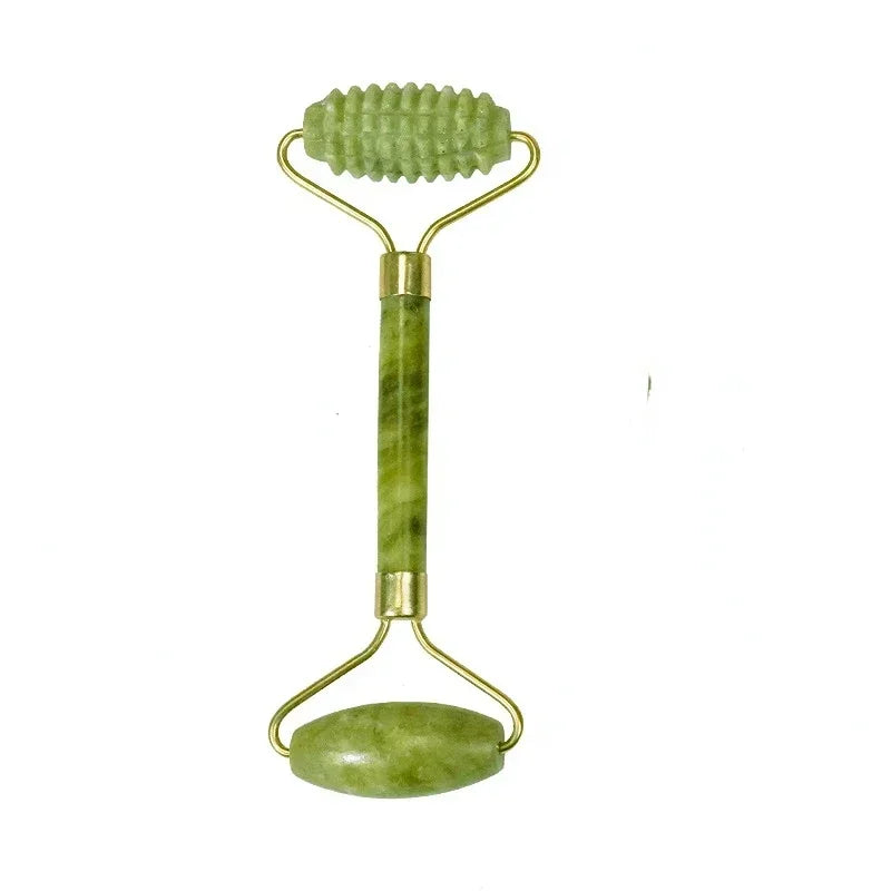 Facial Smooth Beauty Massage Natural Jade Roller Massager Face Liftting Massager Anti-Wrinkle Gua Sha Beauty Skin Care Tool