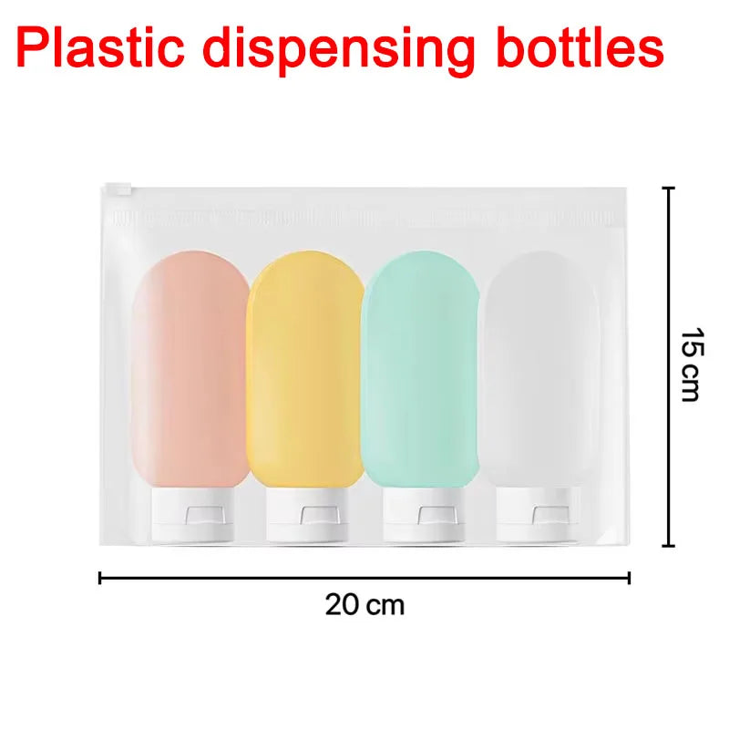 NEW 60ML Travel Containers Set Refillable Travel Bottle Everything for Travel Bottles Set Shampoo Bottles Kit LXPTZ03