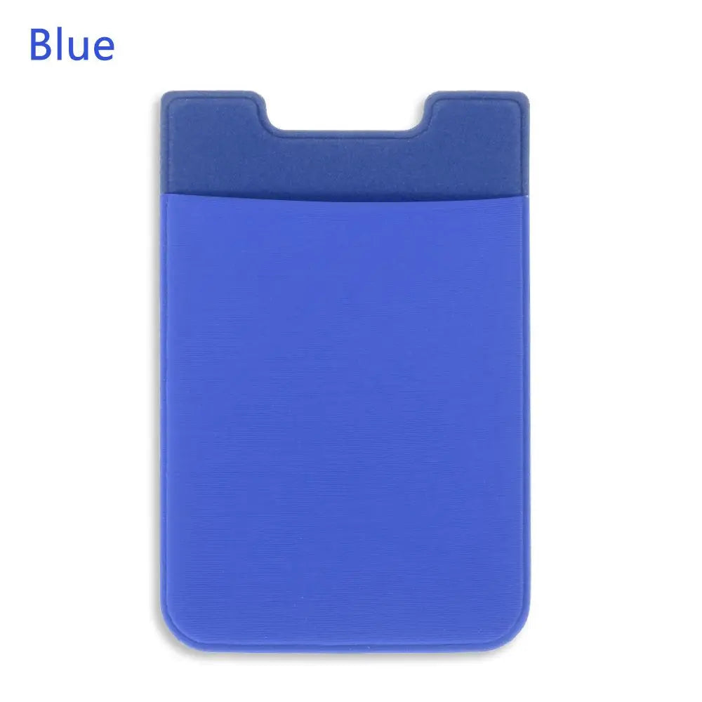 Silicone Phone Card Holder Wallet Case Phone Wallet Stick on Credit Card Holder Phone Pocket for Almost All Cell Phone