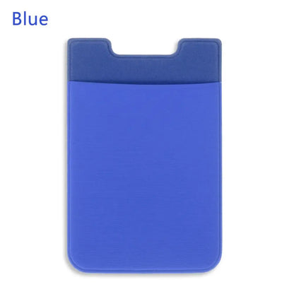 Silicone Phone Card Holder Wallet Case Phone Wallet Stick on Credit Card Holder Phone Pocket for Almost All Cell Phone