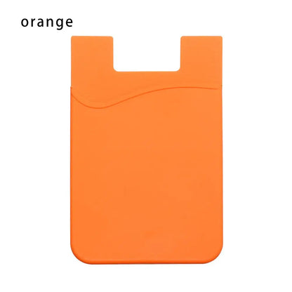 Silicone Phone Card Holder Wallet Case Phone Wallet Stick on Credit Card Holder Phone Pocket for Almost All Cell Phone