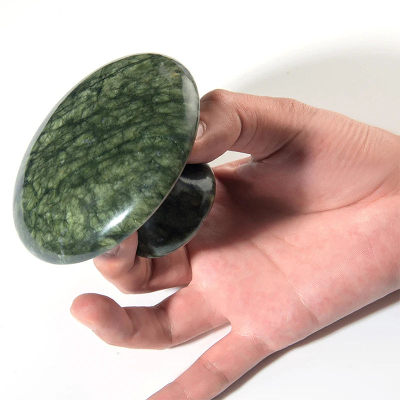 Natural Xiuyu Large Mushroom Shaped Jade Massager Jade Scraping Beauty Gouache Scraper Beauty Gua Sha Massage Stone