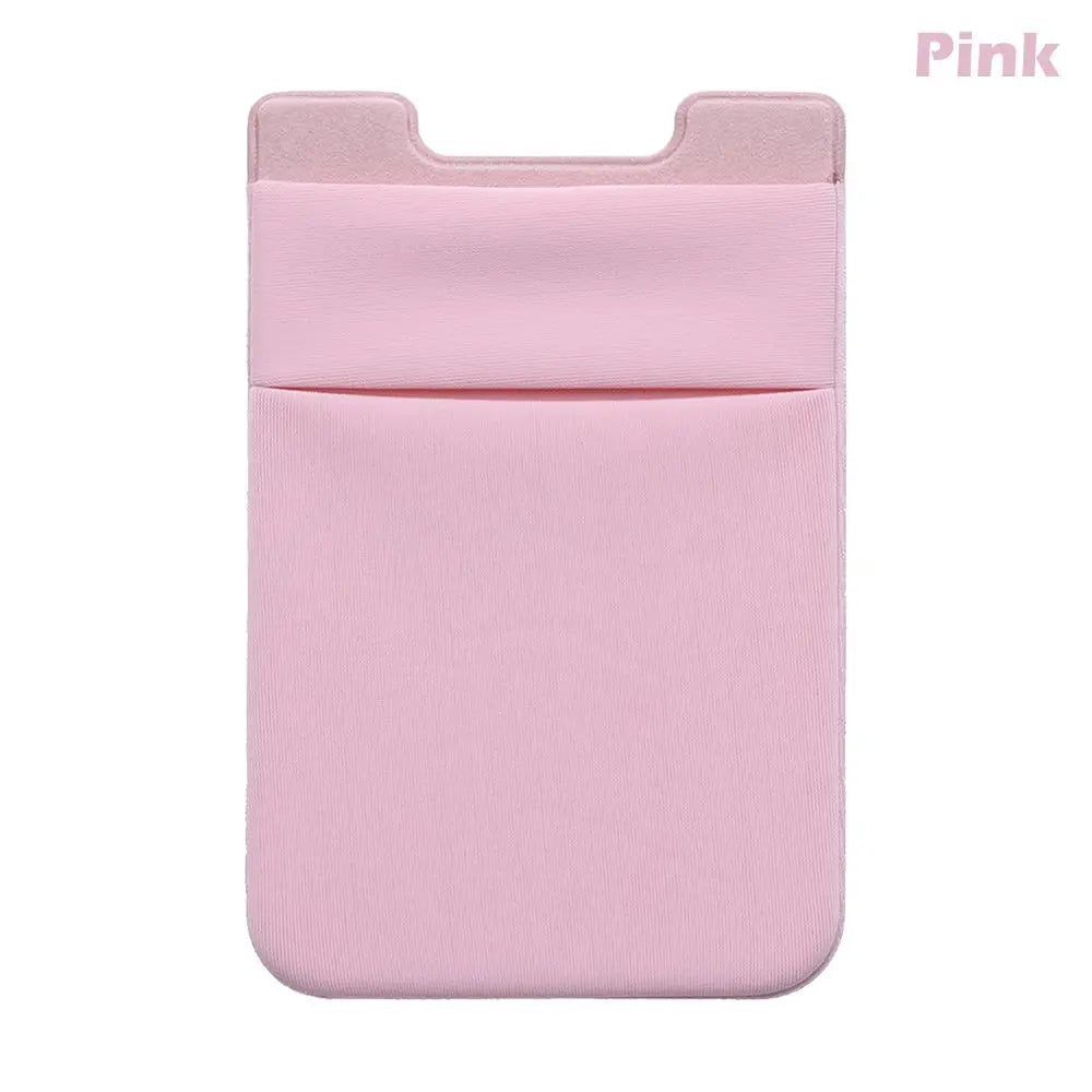 Silicone Phone Card Holder Wallet Case Phone Wallet Stick on Credit Card Holder Phone Pocket for Almost All Cell Phone