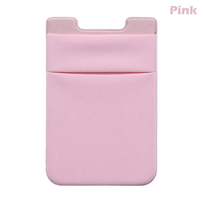 Silicone Phone Card Holder Wallet Case Phone Wallet Stick on Credit Card Holder Phone Pocket for Almost All Cell Phone
