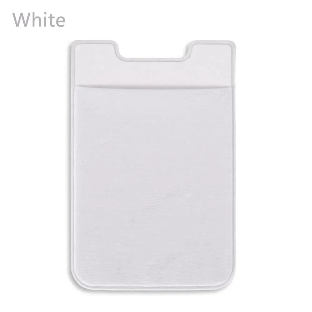 Silicone Phone Card Holder Wallet Case Phone Wallet Stick on Credit Card Holder Phone Pocket for Almost All Cell Phone