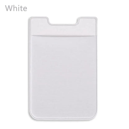 Silicone Phone Card Holder Wallet Case Phone Wallet Stick on Credit Card Holder Phone Pocket for Almost All Cell Phone