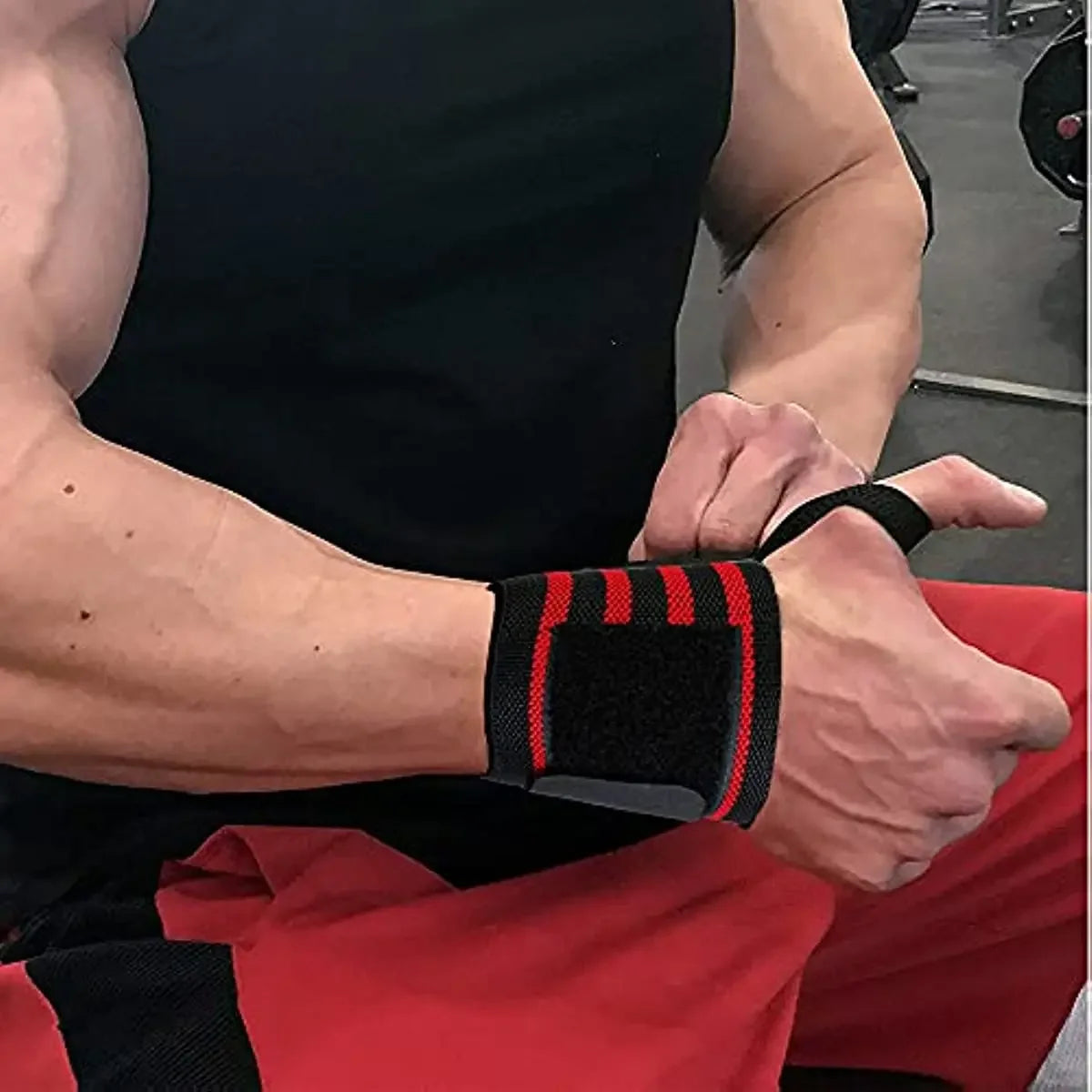 1Pc Wrist Support Gym Strap Camouflage Adjustable Wristband Elastic Wrist Wraps Bandages for Gym Weightlifting Protect Hand Wrap