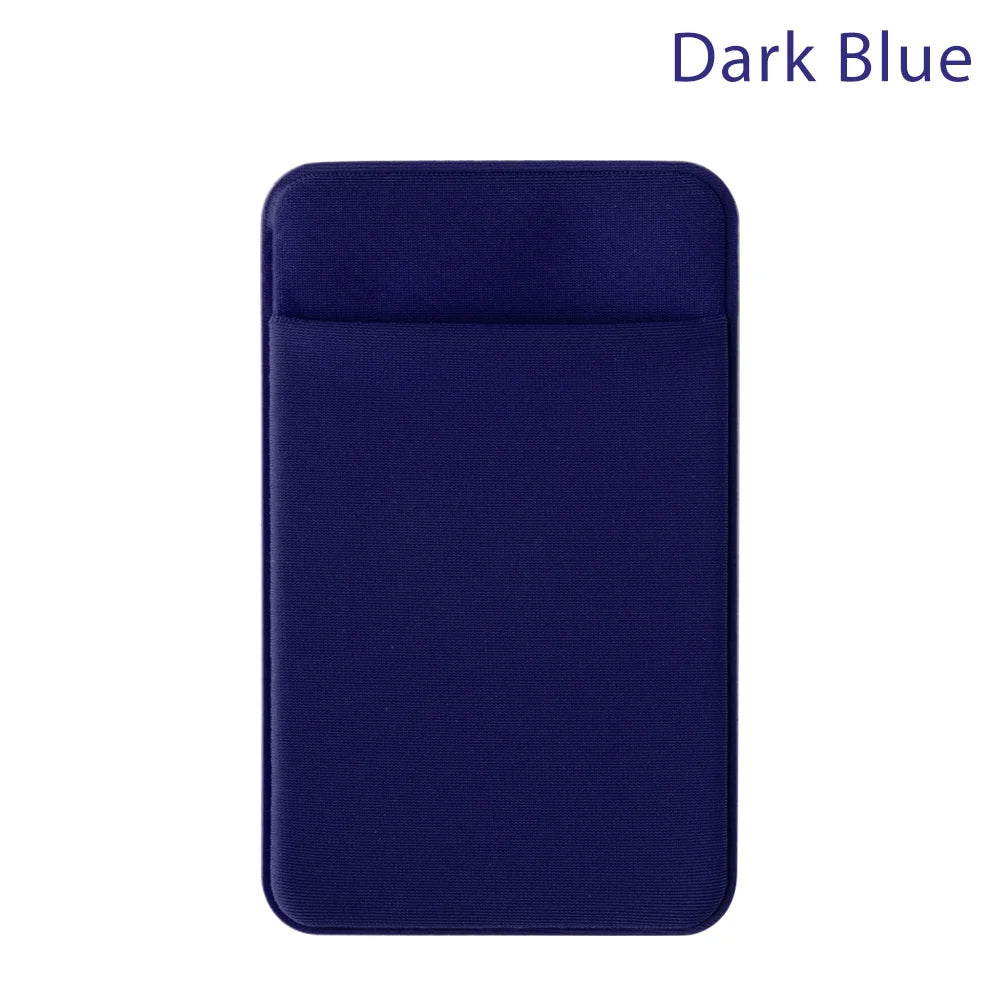 Silicone Phone Card Holder Wallet Case Phone Wallet Stick on Credit Card Holder Phone Pocket for Almost All Cell Phone