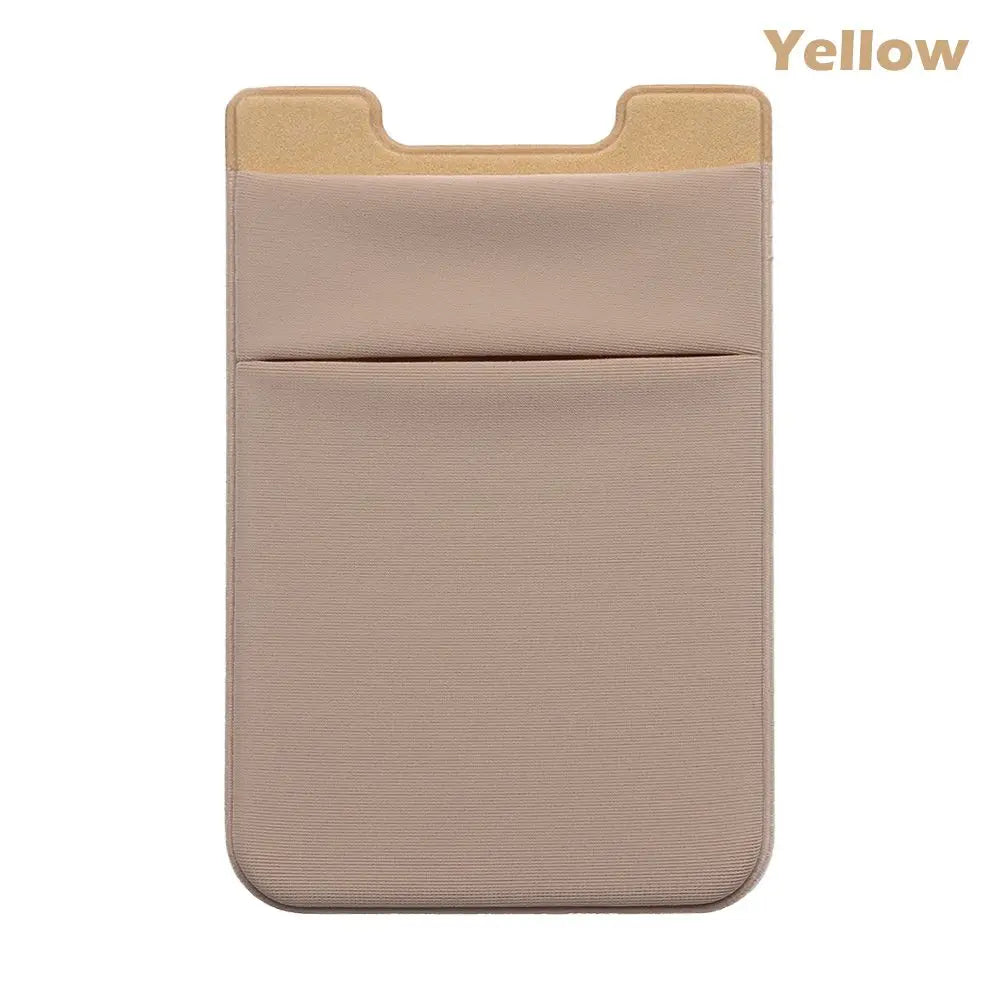 Silicone Phone Card Holder Wallet Case Phone Wallet Stick on Credit Card Holder Phone Pocket for Almost All Cell Phone