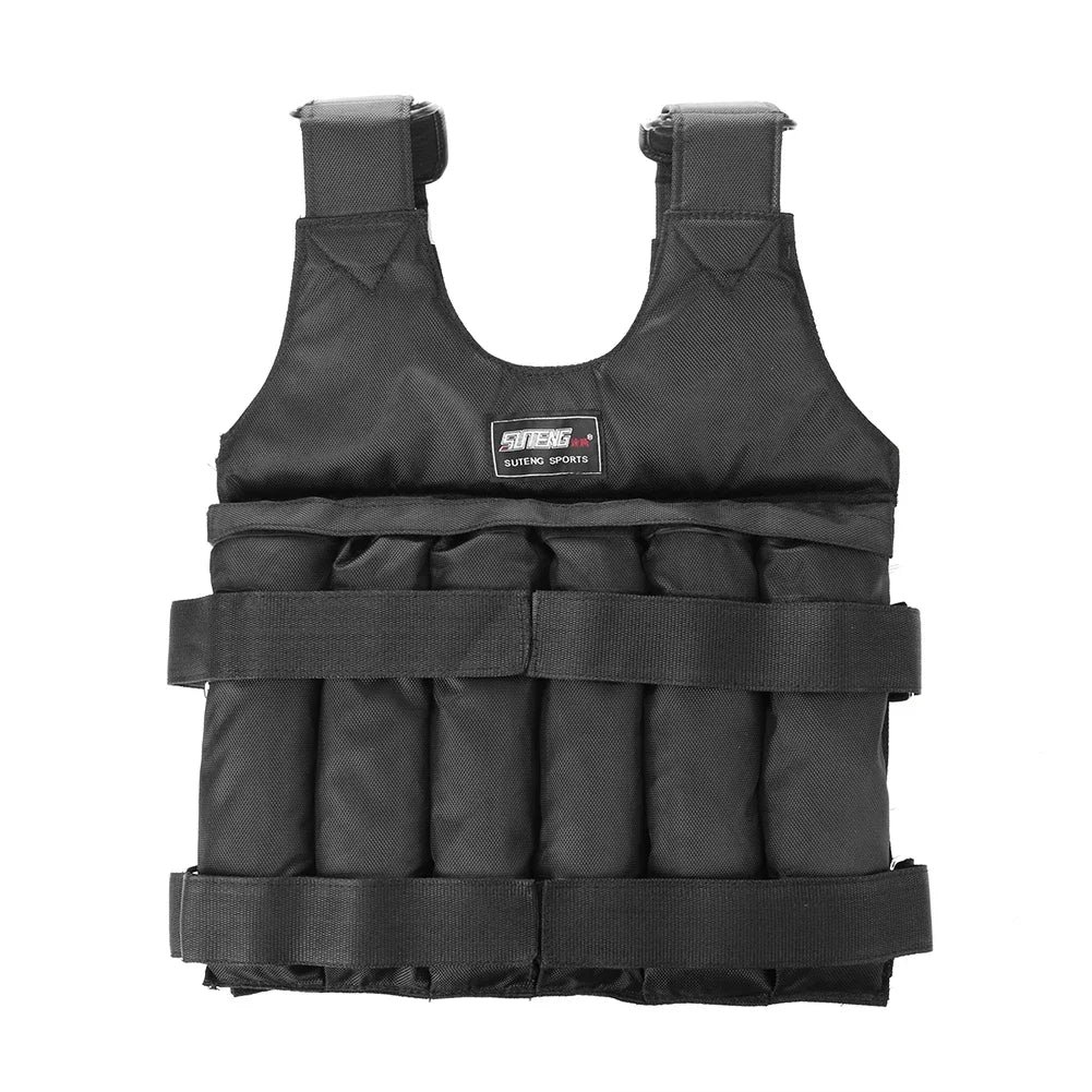 3/15/20/35/50Kg Workout Weight Jacket Adjustable Weighted Exercise Vest Workout Equipment for Running Training Jogging Walking