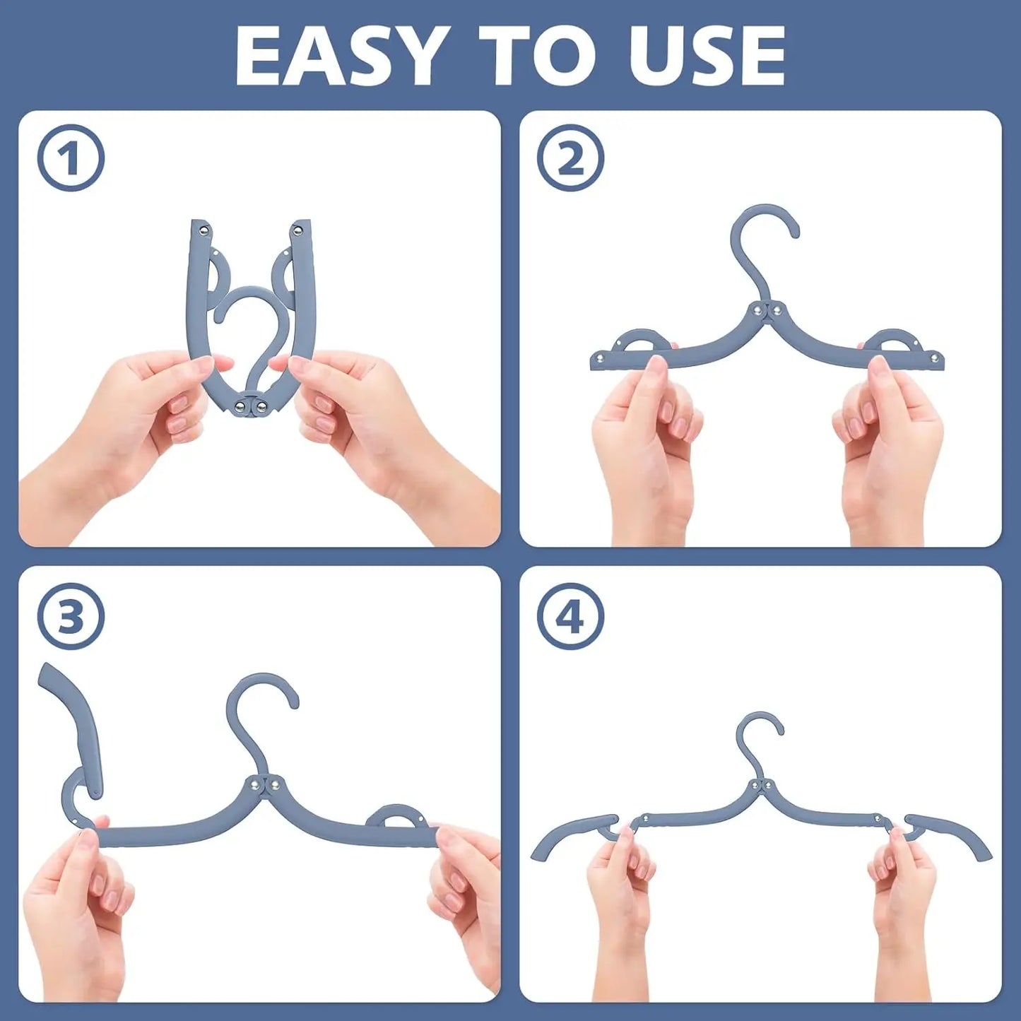 30 Pcs Travel Hangers Portable Foldable Travel Hanger Organizer, Plastic Travel Accessories Essentials Clothes Drying Rack