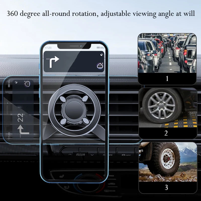 Car Phone Holder,Magnetic Phone Holder for Car Air Vent Phone Holder Mount,360° Rotation Phone Holders