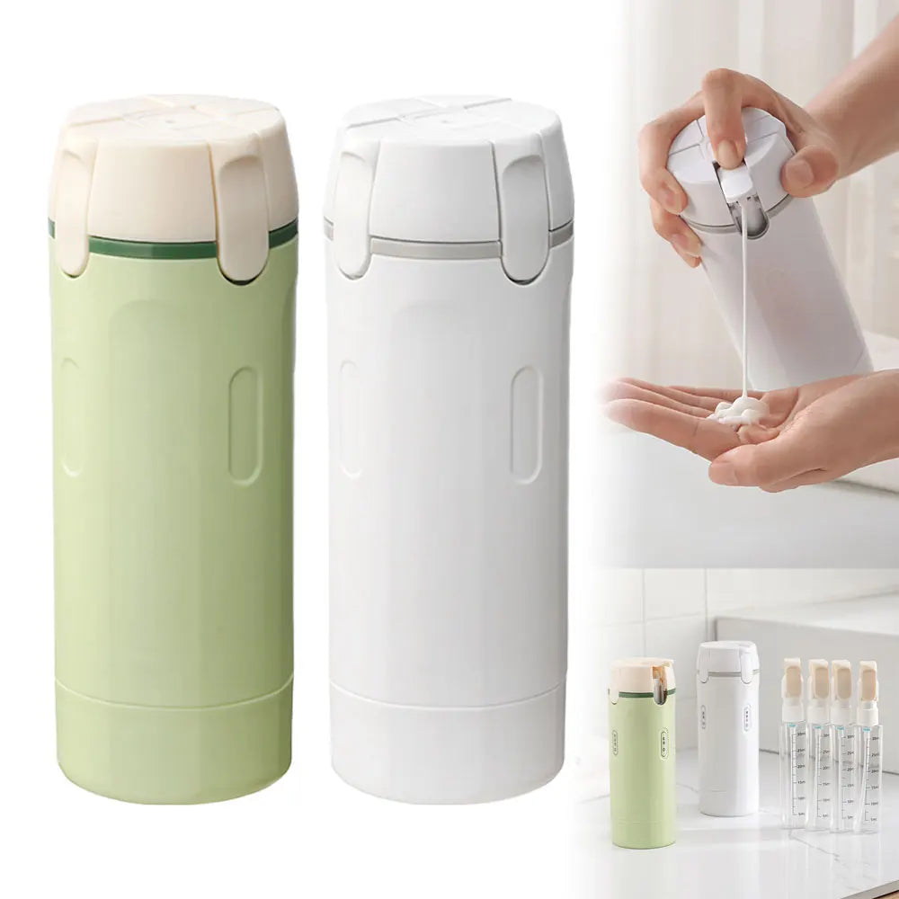 4 in 1 Travel Dispenser Portable Travel Bottles Leak Proof Leakproof Travel Container for Perfume Shampoo Conditioner Lotion