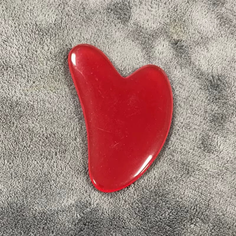 Gua Sha Board Beautiful Massage Beeswax Scraping Massage Scraper Face Neck Massage Natural Jade Stone Gua Sha Massage Board Tool