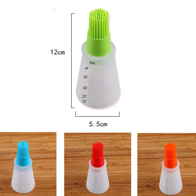 Kitchen Tools High Temperature Resistant Silicone Bottle Brush Bbq Brush Oil Brush Household Baking Oil Brush Cooking Gadgets