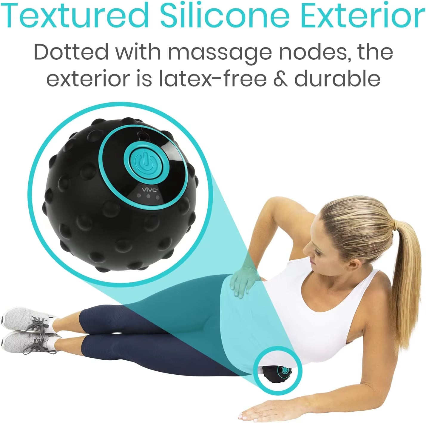 Vibrating Massage Ball 4Speed High-Intensity Fitness Yoga Massage Roller Relieving Muscle Tension Pain Pressure Massaging Balls