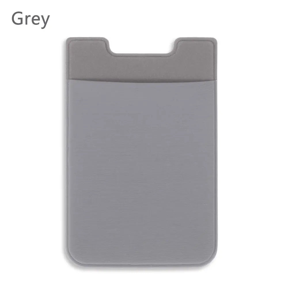 Silicone Phone Card Holder Wallet Case Phone Wallet Stick on Credit Card Holder Phone Pocket for Almost All Cell Phone