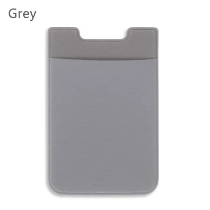 Silicone Phone Card Holder Wallet Case Phone Wallet Stick on Credit Card Holder Phone Pocket for Almost All Cell Phone