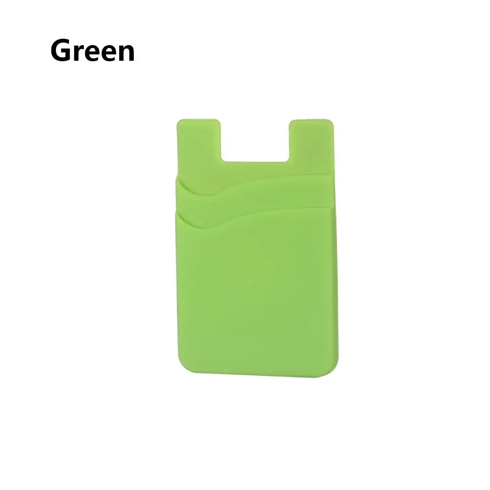 Silicone Phone Card Holder Wallet Case Phone Wallet Stick on Credit Card Holder Phone Pocket for Almost All Cell Phone