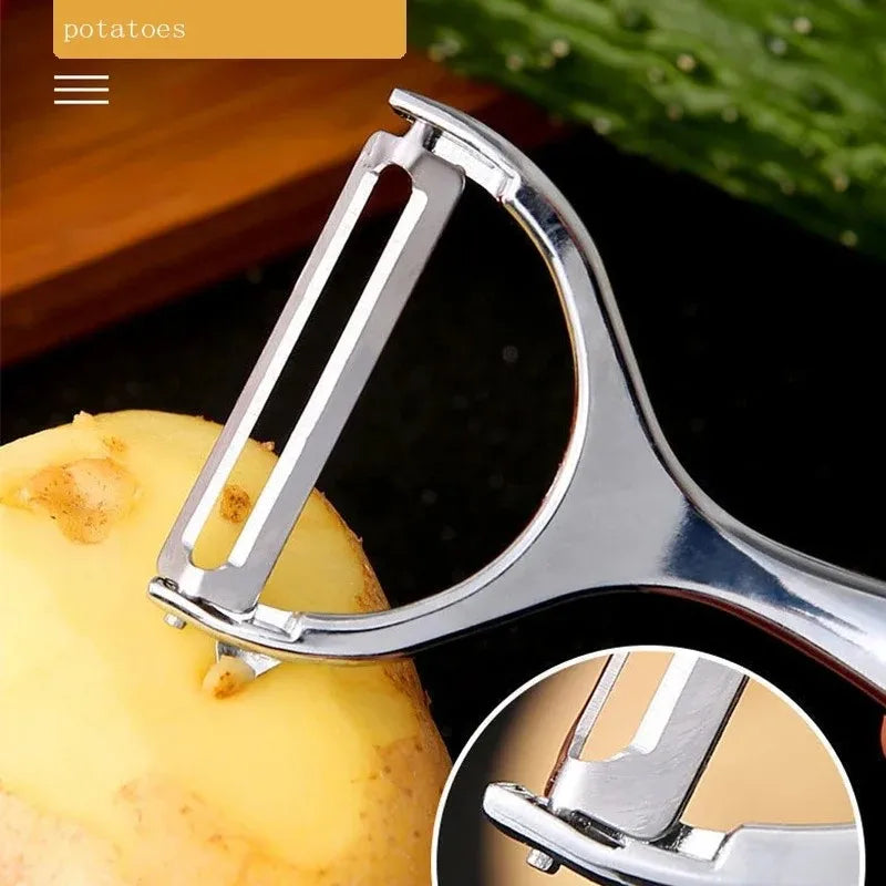 Multi-Function Potato Carrot Skin Vegetable Peeler Stainless Steel Peeler Shredder Scraper Kitchen Gadgets Tools Acceesories