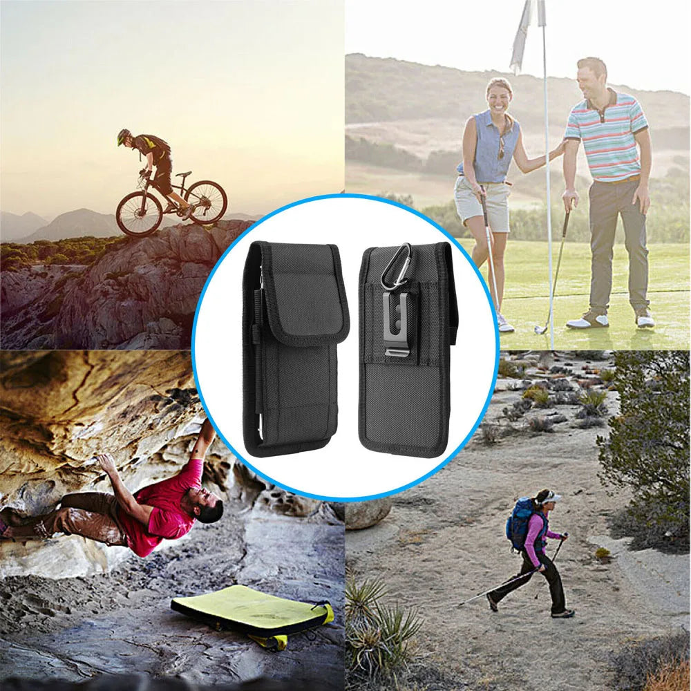 Black with Belt Clip for Phone Phone Pouch Mobile Phone Bags Cell Phone Holder Pouch Wallet Case
