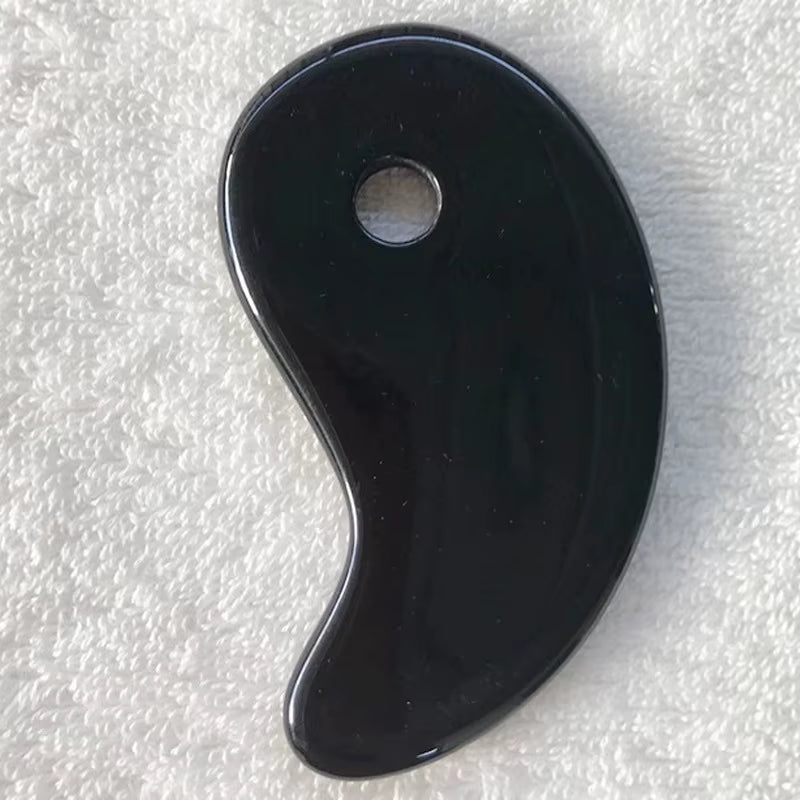 Gua Sha Board Beautiful Massage Beeswax Scraping Massage Scraper Face Neck Massage Natural Jade Stone Gua Sha Massage Board Tool