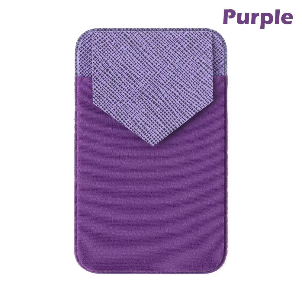 Silicone Phone Card Holder Wallet Case Phone Wallet Stick on Credit Card Holder Phone Pocket for Almost All Cell Phone