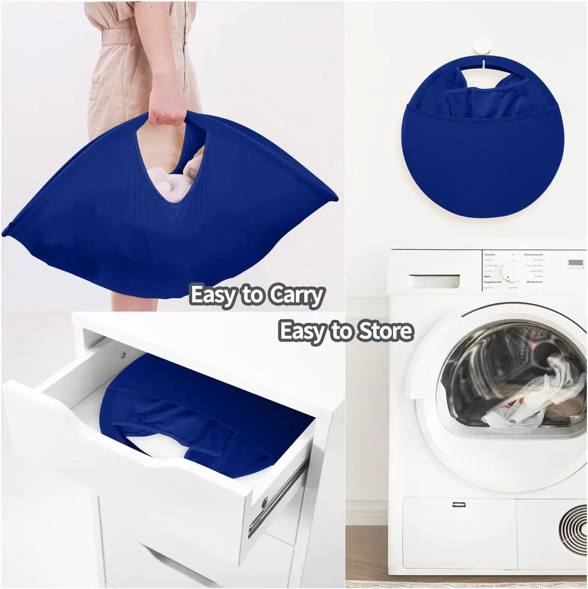 Collapsible Laundry Basket Foldable Portable Pop up Laundry Hampers Dirty Clothes Laundry Storage Basket