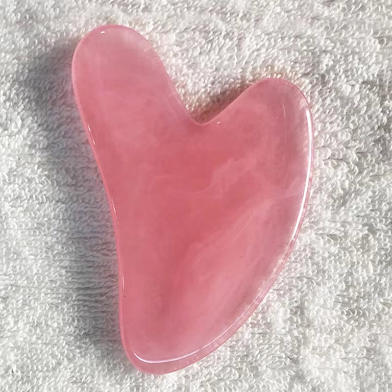 Gua Sha Board Beautiful Massage Beeswax Scraping Massage Scraper Face Neck Massage Natural Jade Stone Gua Sha Massage Board Tool