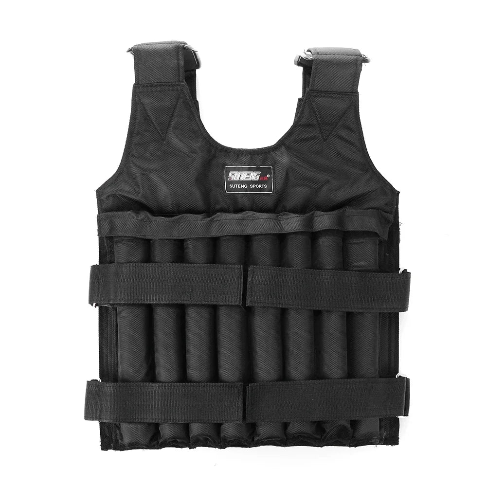 3/15/20/35/50Kg Workout Weight Jacket Adjustable Weighted Exercise Vest Workout Equipment for Running Training Jogging Walking