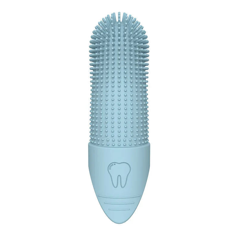 Silicone Finger Toothbrush for Pets: Food-Grade Dental Care Glove for Pets, Soft Bristles for Teeth Cleaning and Gum Massage