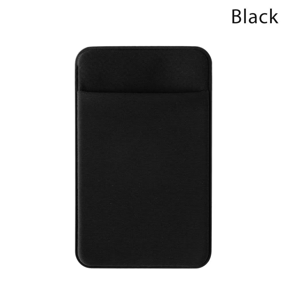 Silicone Phone Card Holder Wallet Case Phone Wallet Stick on Credit Card Holder Phone Pocket for Almost All Cell Phone