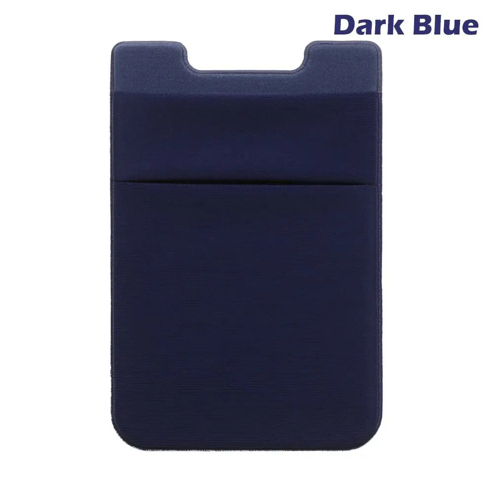 Silicone Phone Card Holder Wallet Case Phone Wallet Stick on Credit Card Holder Phone Pocket for Almost All Cell Phone