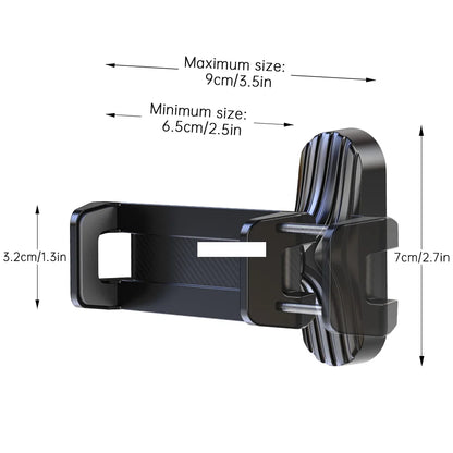 Magnetic Phone Holder, 360° Adjustable Retractable Clamp Universal Hands-Free for Gym, Forklift, Kitchen, Fits All Phones