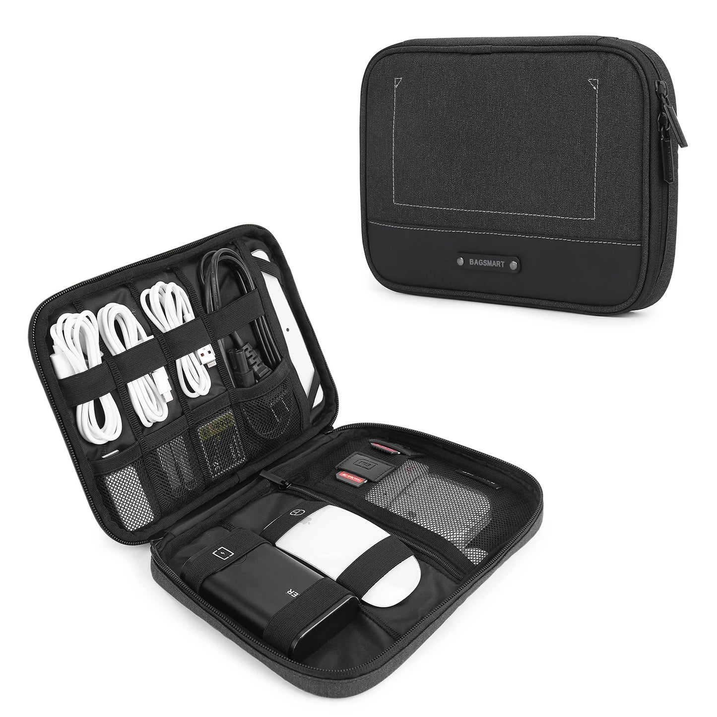 Travel Cable Organizer Waterproof Travel Gadget Pouch Charge Power Bank Ipad Headphone Organizer Travel Essentials