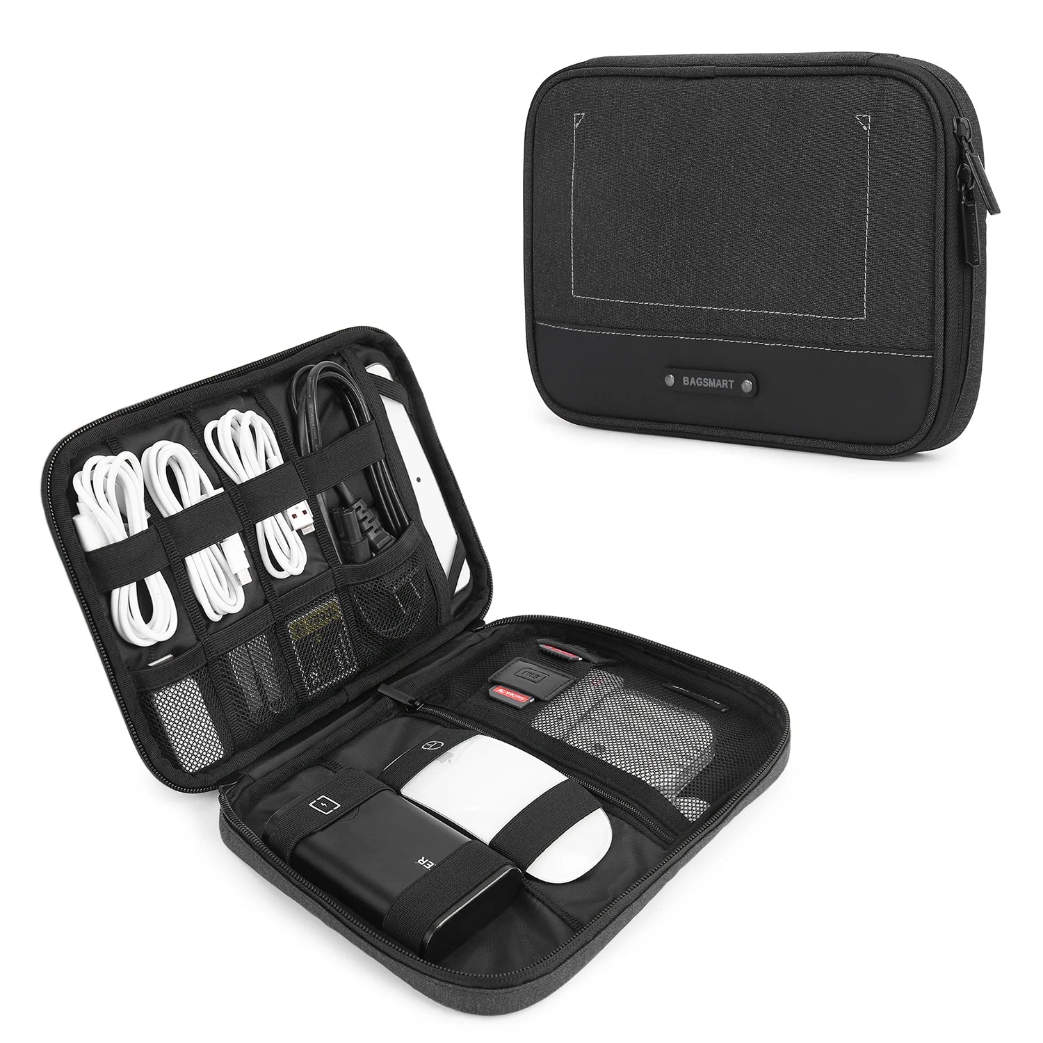 Travel Cable Organizer Waterproof Travel Gadget Pouch Charge Power Bank Ipad Headphone Organizer Travel Essentials