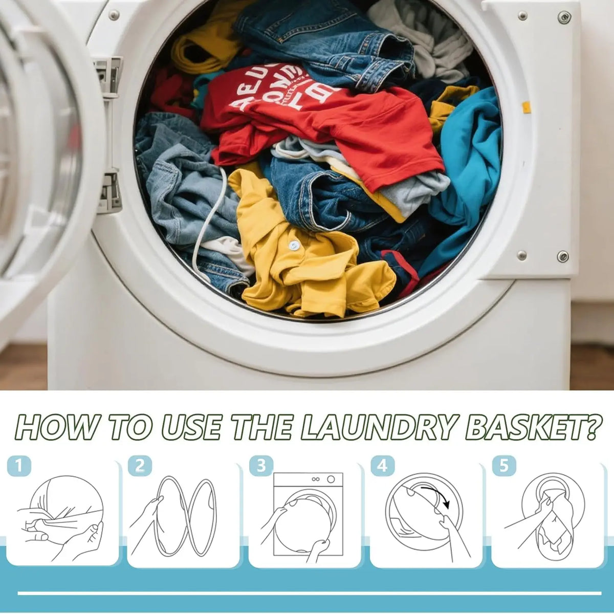Collapsible Laundry Basket Foldable Portable Pop up Laundry Hampers Dirty Clothes Laundry Storage Basket