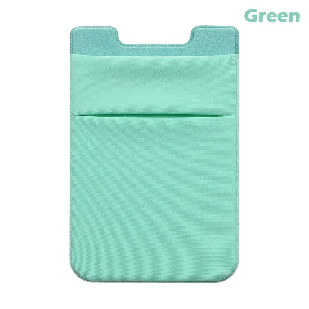 Silicone Phone Card Holder Wallet Case Phone Wallet Stick on Credit Card Holder Phone Pocket for Almost All Cell Phone