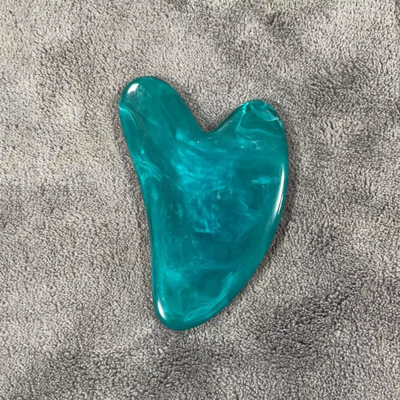 Gua Sha Board Beautiful Massage Beeswax Scraping Massage Scraper Face Neck Massage Natural Jade Stone Gua Sha Massage Board Tool