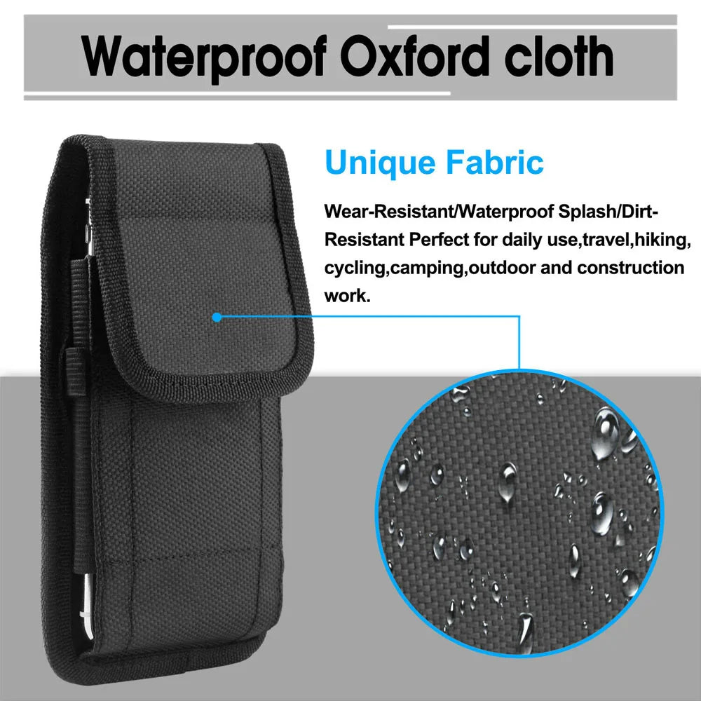 Black with Belt Clip for Phone Phone Pouch Mobile Phone Bags Cell Phone Holder Pouch Wallet Case
