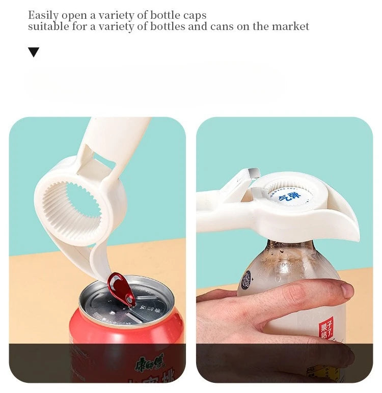 Cartoon Bottle Opener Four in One Multifunctional Household Extension Convenient Bottle Opener Tool Kitchen Gadgets