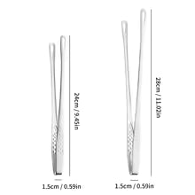 304 Stainless Steel Food Tongs Long Handle Non-Slip Barbecue Tongs Steak Tongs Kitchen Gadgets Accessories Cooking Tool