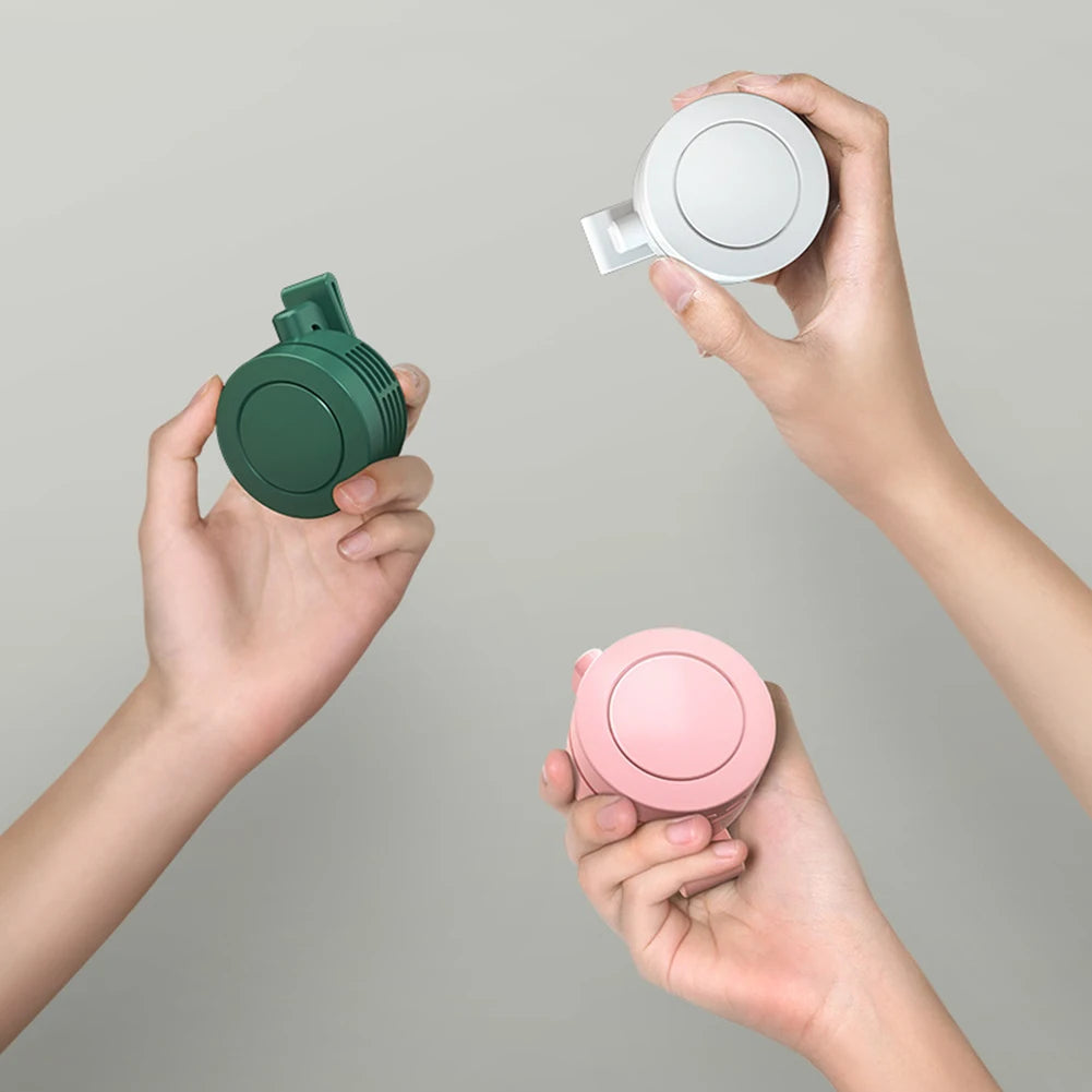 Mini Fan Air Conditioning Fan Mini Waist Fan Portable Fan Handheld Clip Waist Fan Rechargeable Fan for Outdoor Work Hiking Home