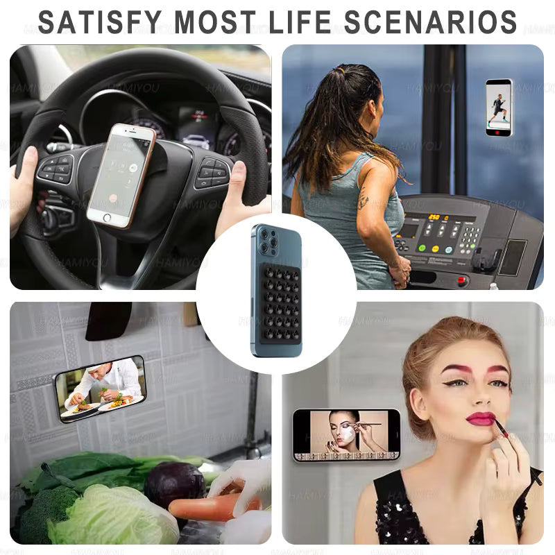 1Pc Sticky Phone Grip Silicone Suction Pad Octobuddy Phone Accessories Mobile Silicone Suction Cup Rubber Suction Phone Holders