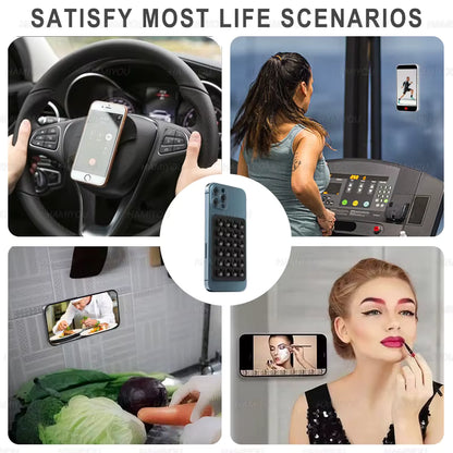 Silicone Phone Grip Suction Holder - Reusable Sticky Stand for Hands-Free Viewing