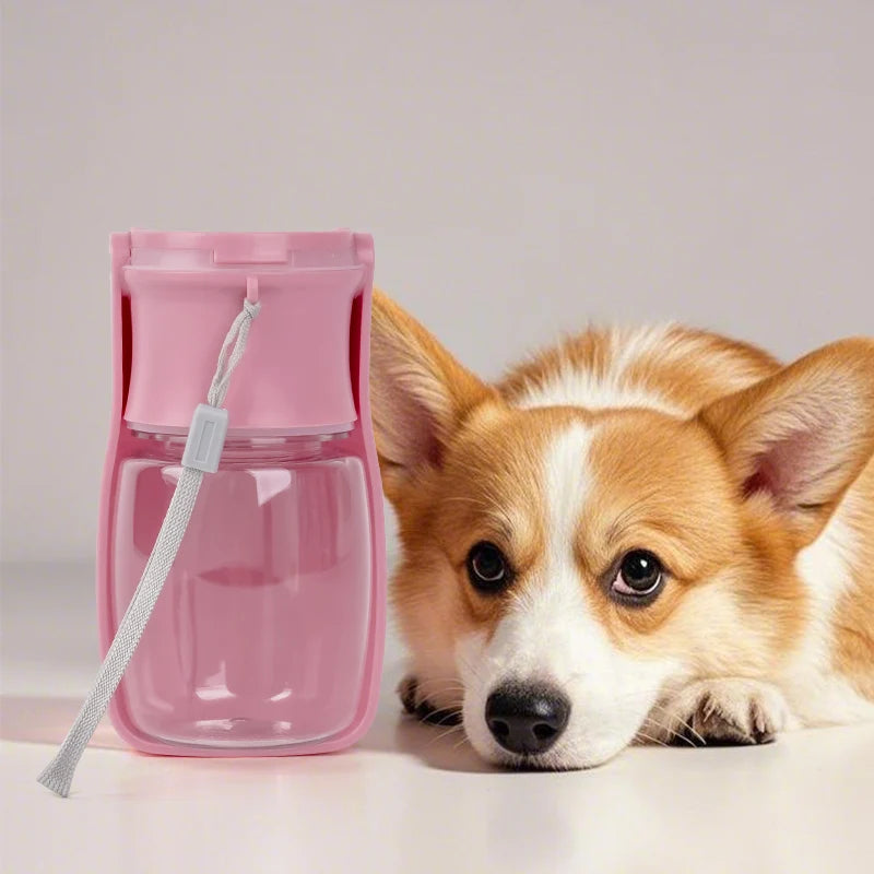 1Pc 350Ml Portable Folding Outdoor Water Bottle for Pets, 350Ml