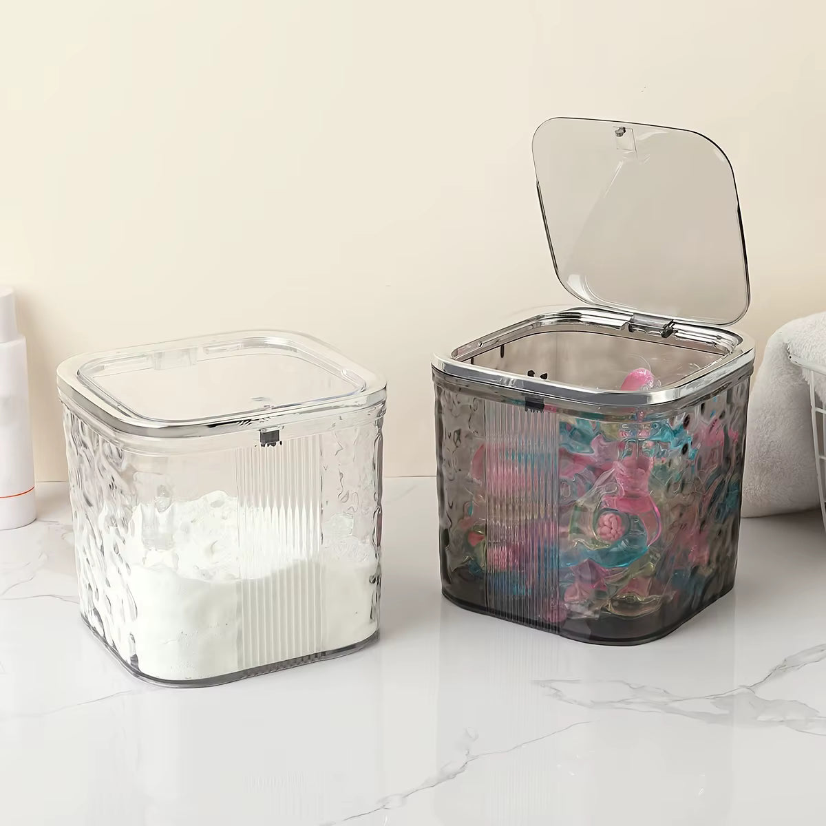 Laundry Pods Container for Laundry Room Organization Storage Box Dishwasher Pods Container Laundry Detergent Pods Holder